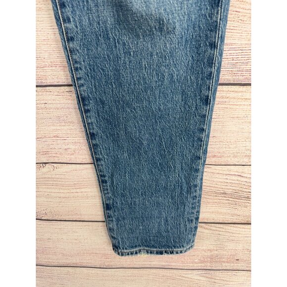 Madewell Relaxed Taper Leg Jeans Women's Size 32x34‎ Blue Medium Wash Denim - Picture 5 of 15